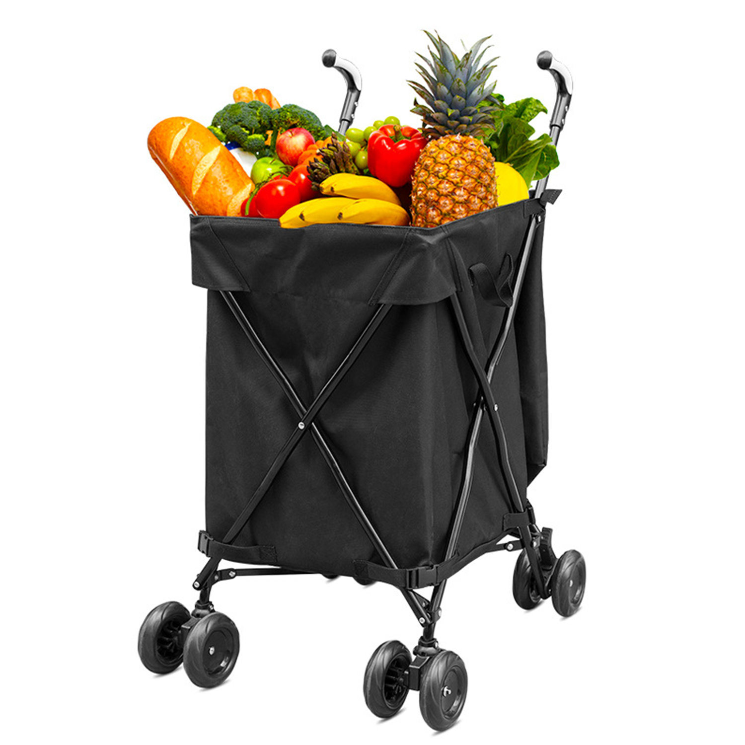 Pro Foldable Camp Cart-All-Terrain Shopping&Hiking Trailer 3