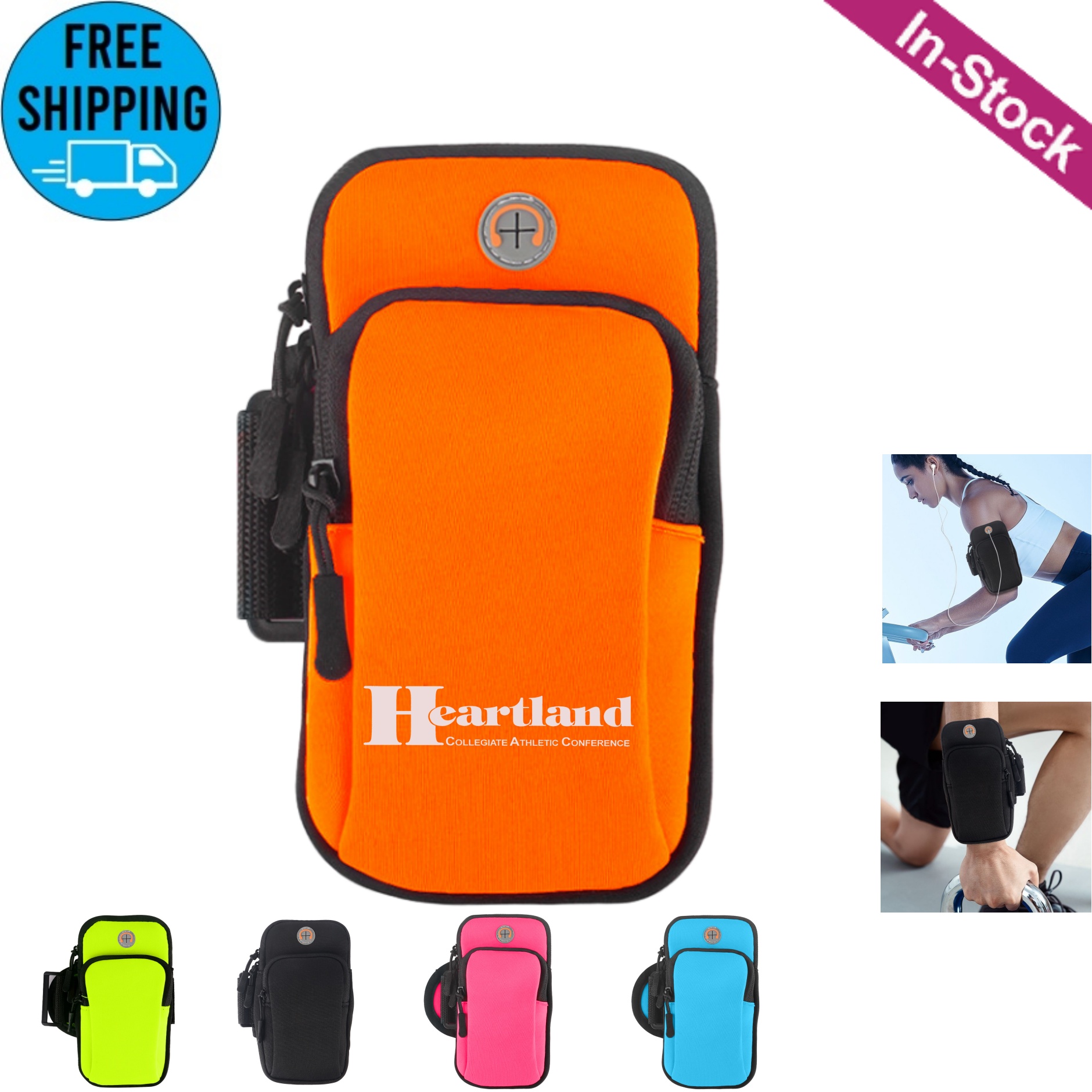6.8 inch Neoprene Cell Phone Armbands Holder 2