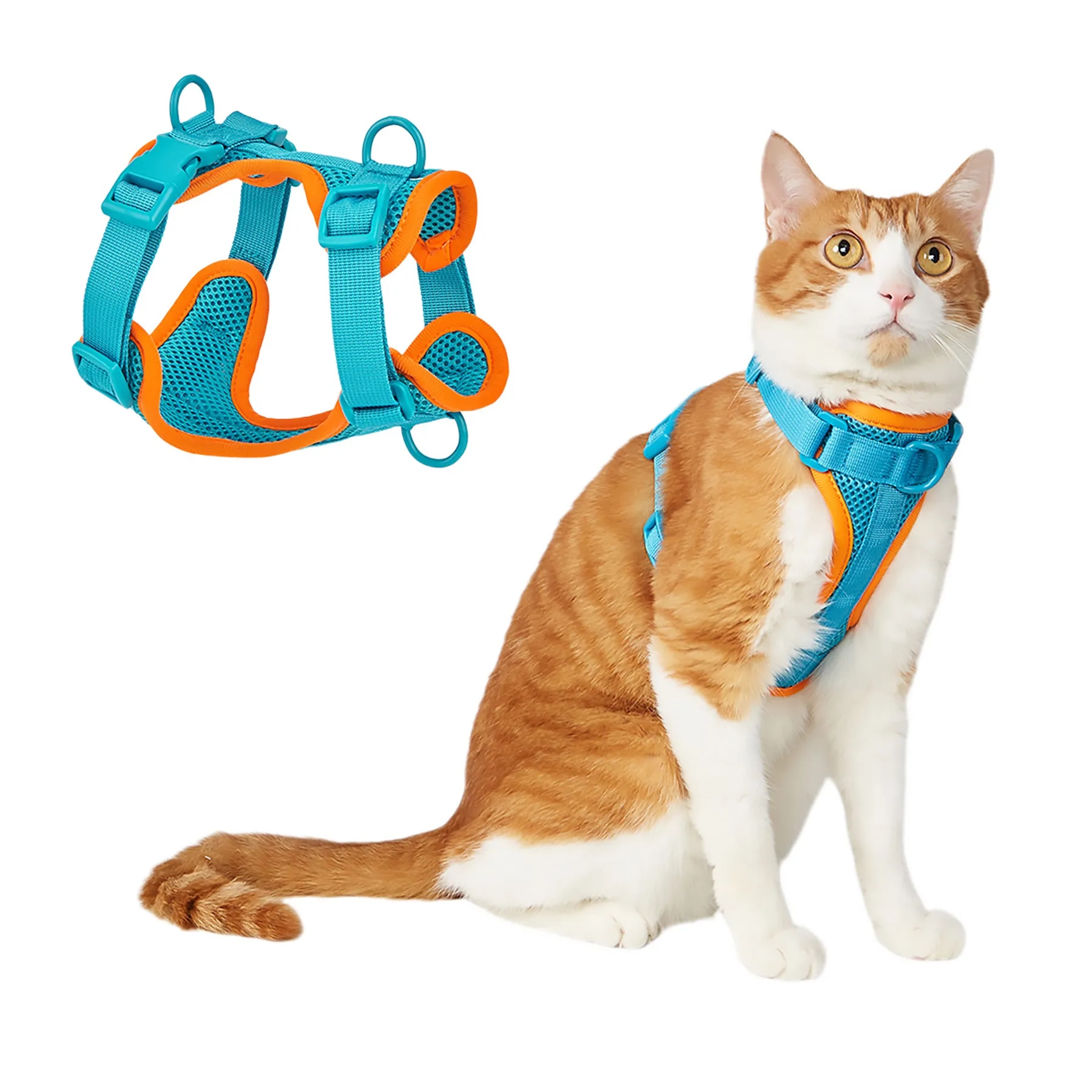 Polyester Small Dog Pet Harness With Leash 10