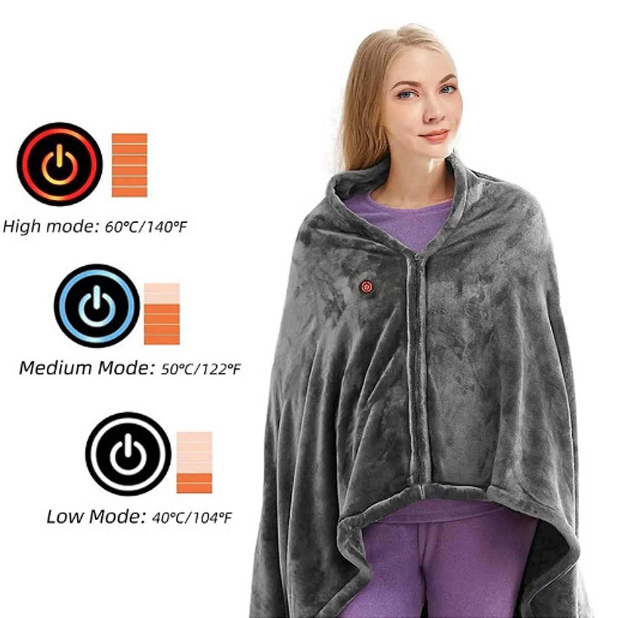 Multi-Functional USB Heated Wrap For Electric Warmth 3