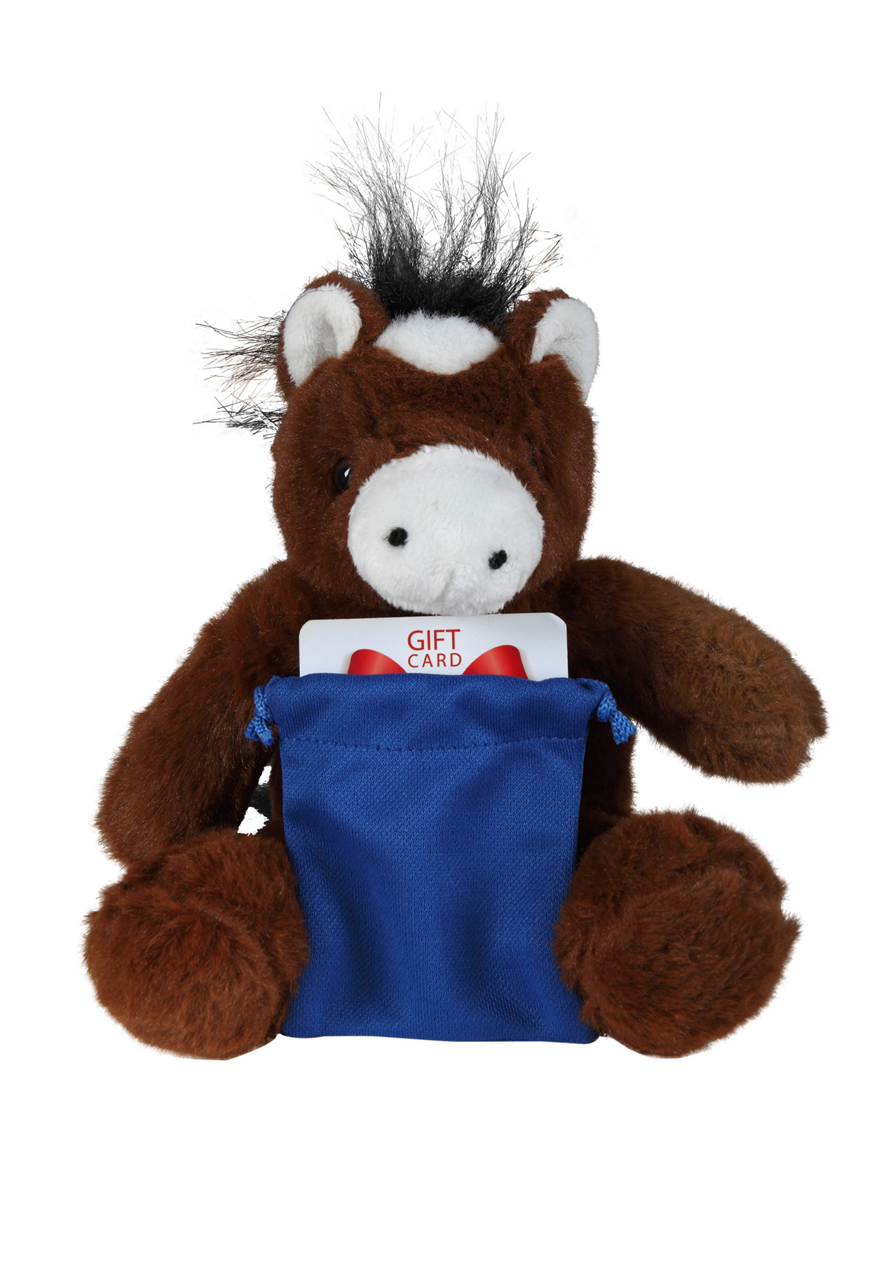 soft plush Horse with gift card sack 3