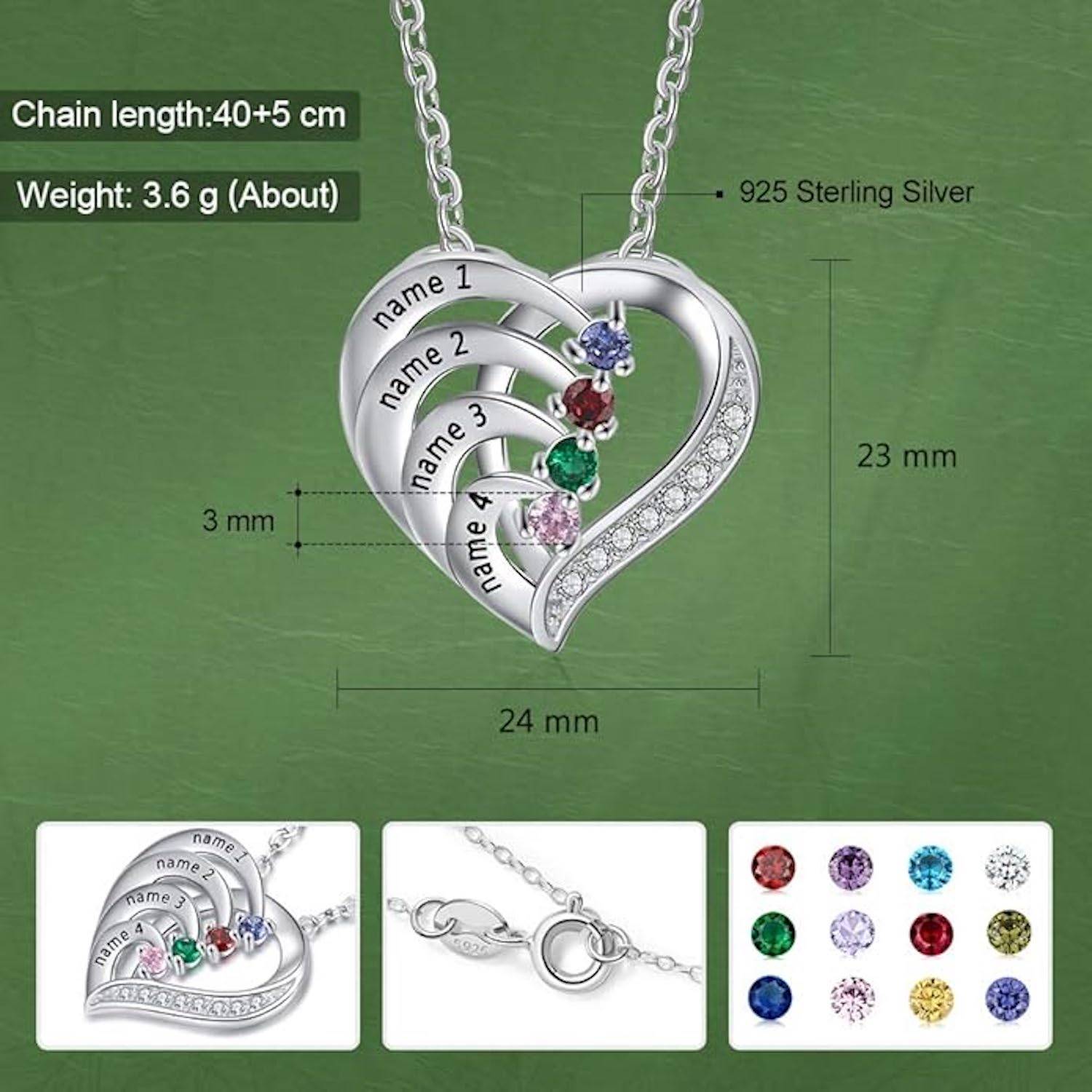 Custom 925 Sterling Silver Mother Necklace 2