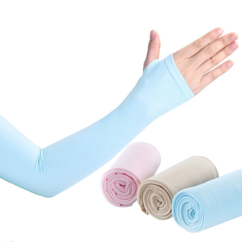 Summer Sun Protection Arm Protection Ice Silk Sleeve (Open Finger) 4