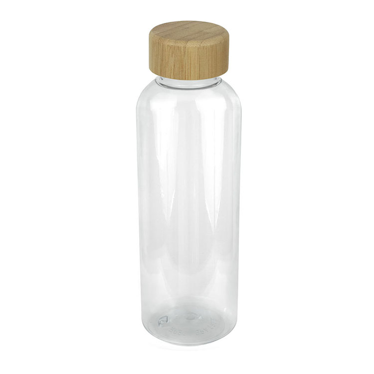 "CLEARLY FLOW" 16 oz Recycled RPET Bottle With Bamboo Cap 2