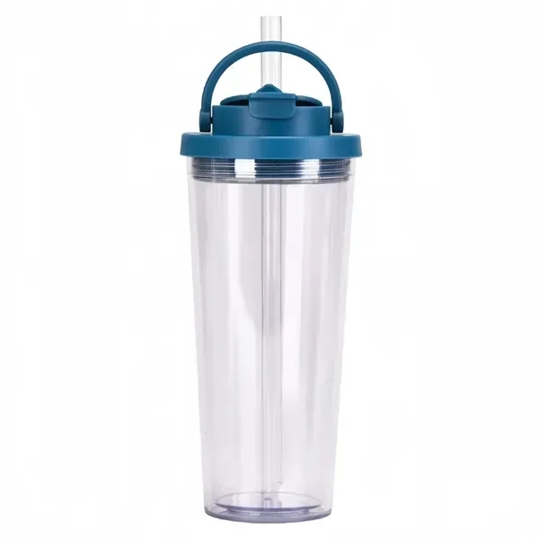 24oz Boba Tumbler - Insulated Cup with Lid & Straw 24