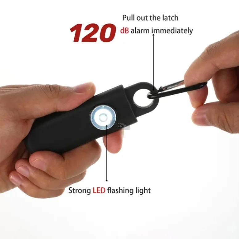 Portable Personal Alarm Keychain - Loud Safety Alarm for Women & Seniors 2
