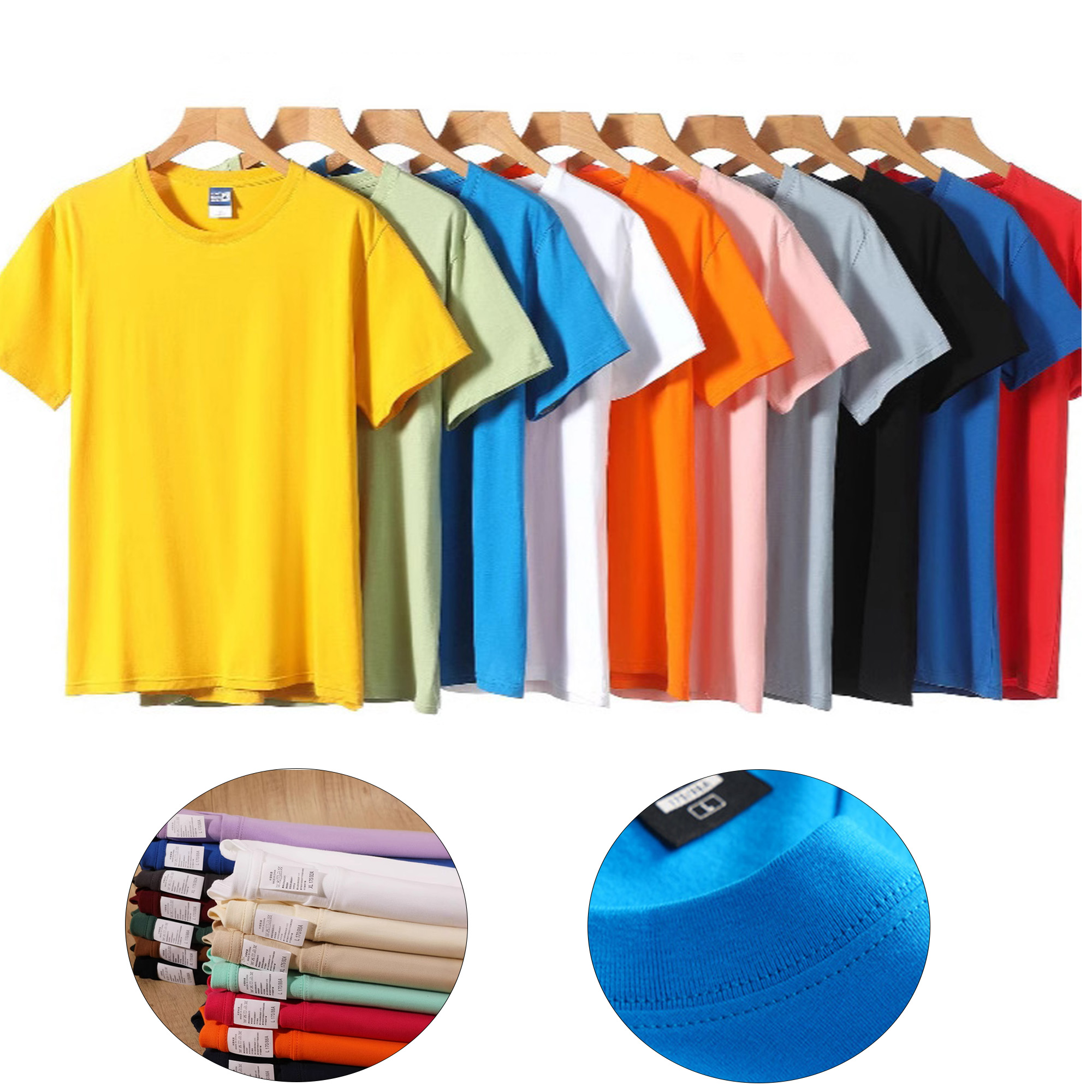 Comfortable Universal Cotton T-shirt Custom 1