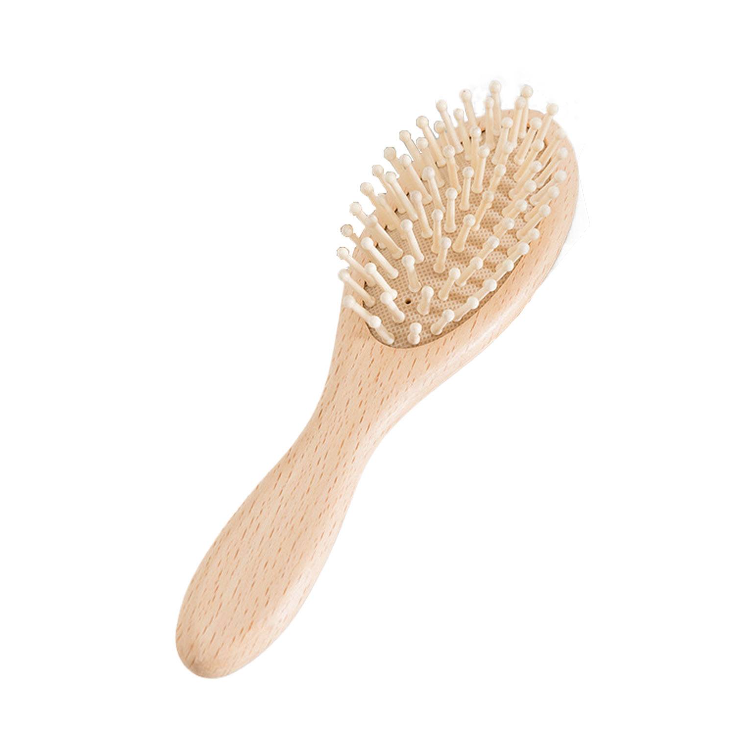 Natural Goat Bristle Baby Brush & Comb Set for Scalp Care 3