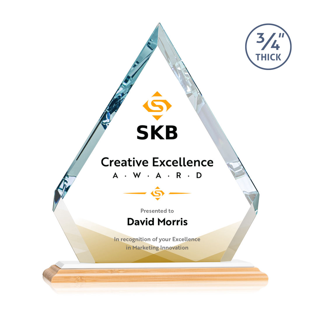 Apex VividPrint™ Award - Bamboo/White 4