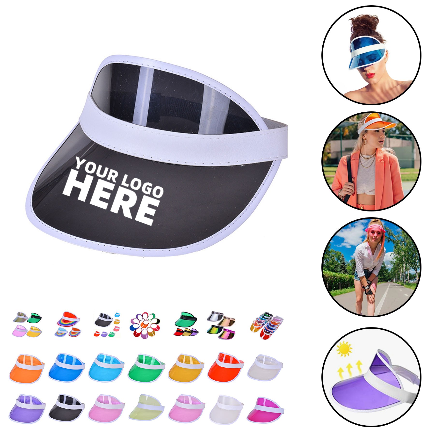 Pvc Sun Visor Hat 1