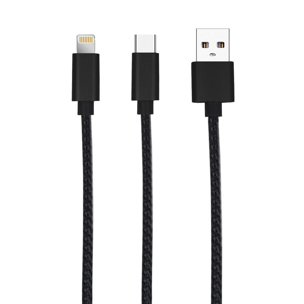 FlexCharge Duo USB-C & Lightning Cable 4