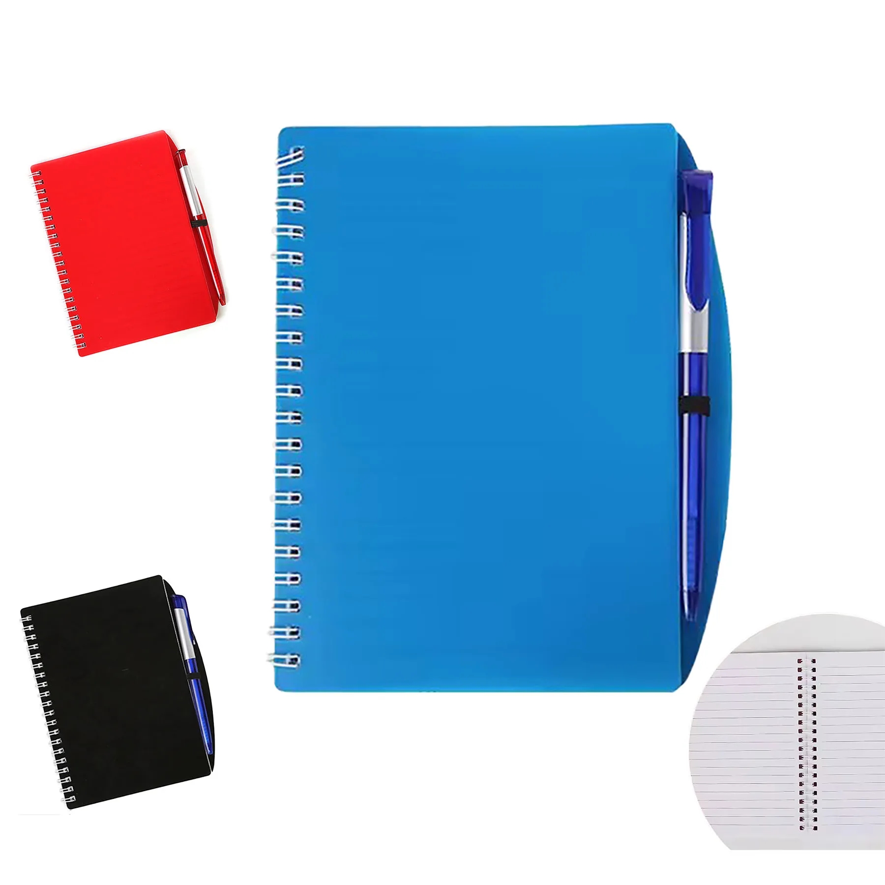 Wave Spiral Notebook and Pen 1