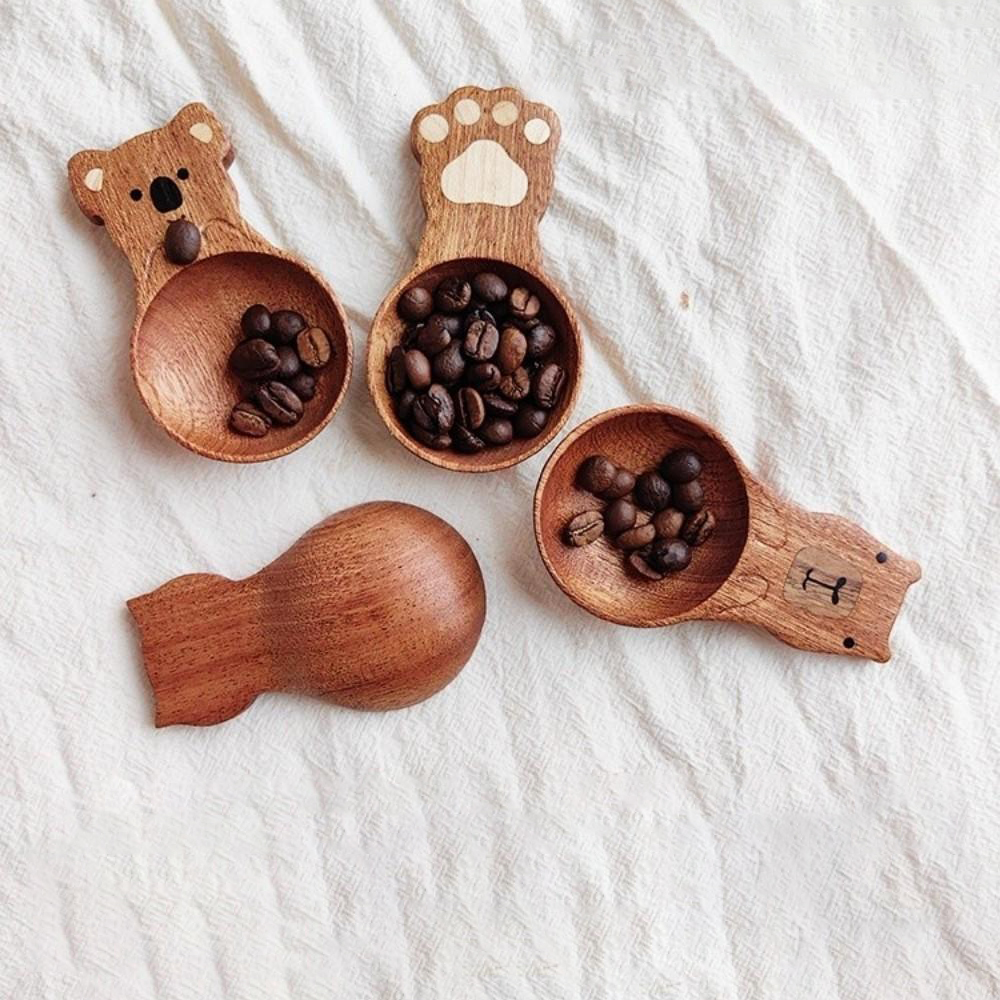 Wooden Coffee Bean Measuring Spoon 2