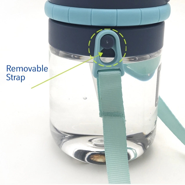 Kids Robot Water Bottle With Lanyard-12 oz 3
