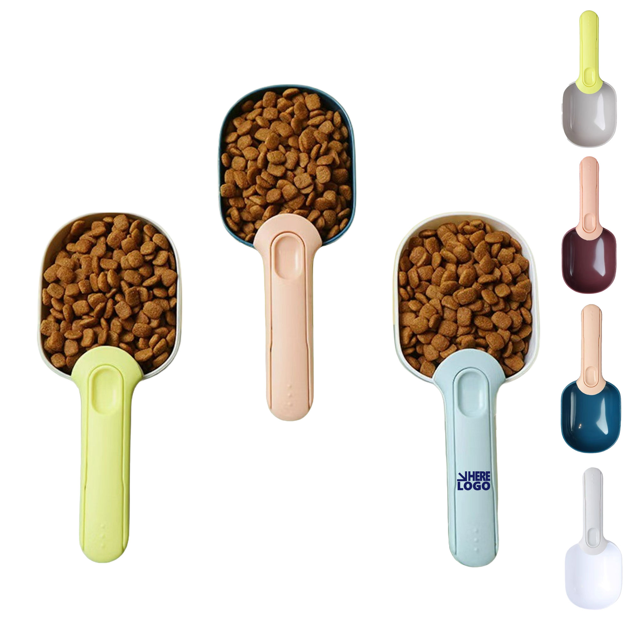 Plastic Pet Food Scoop with Clip 2
