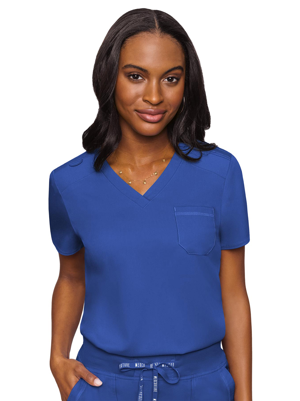 Med Couture - MC Touch - Women's 1-Pocket V-Neck Top 24