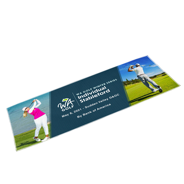 "THE WHITAKER" Full Color Sublimation Recycled RPET Cooling Towel – 12" W x 32" H 3