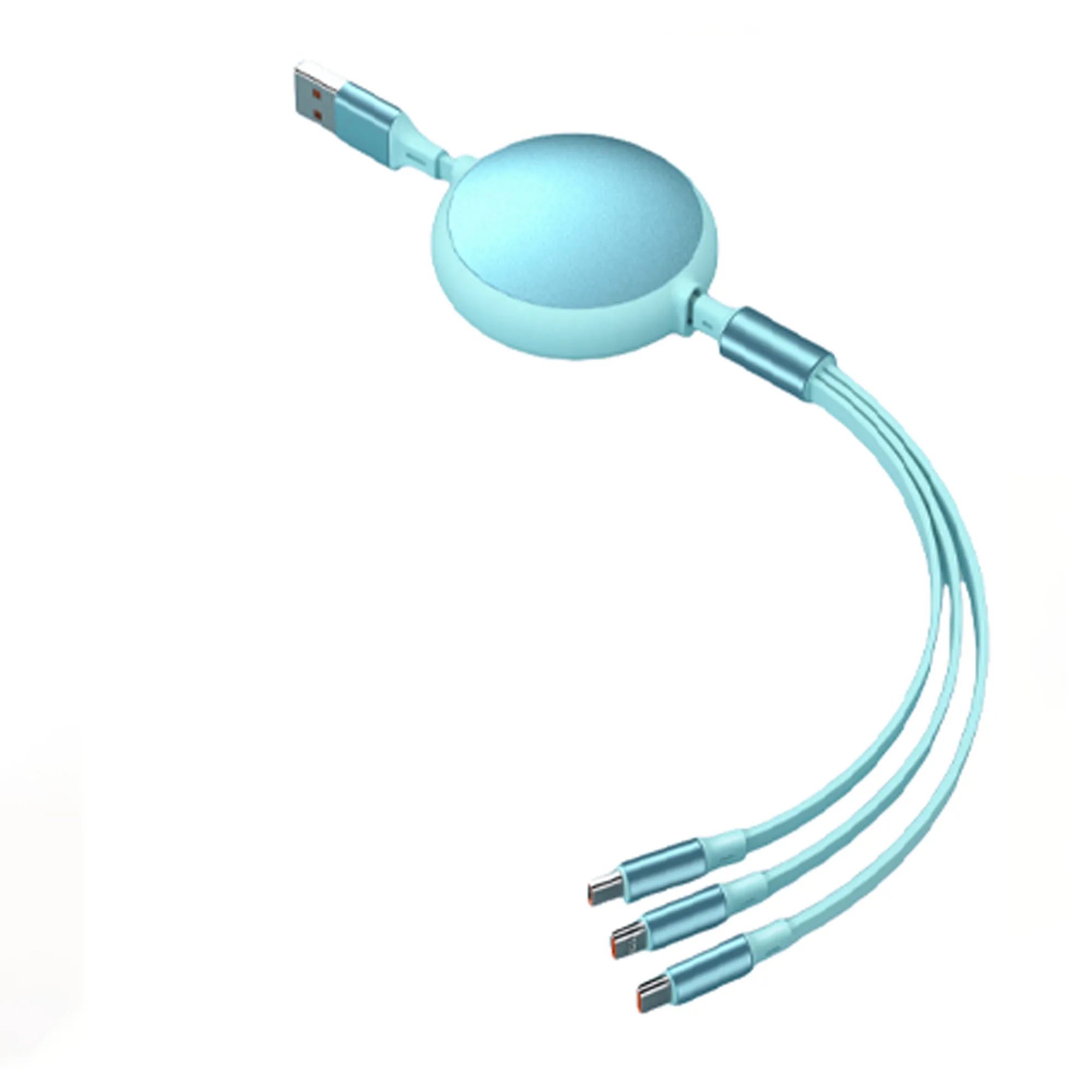Retractable 100W 3 in 1 Charging Cable 8