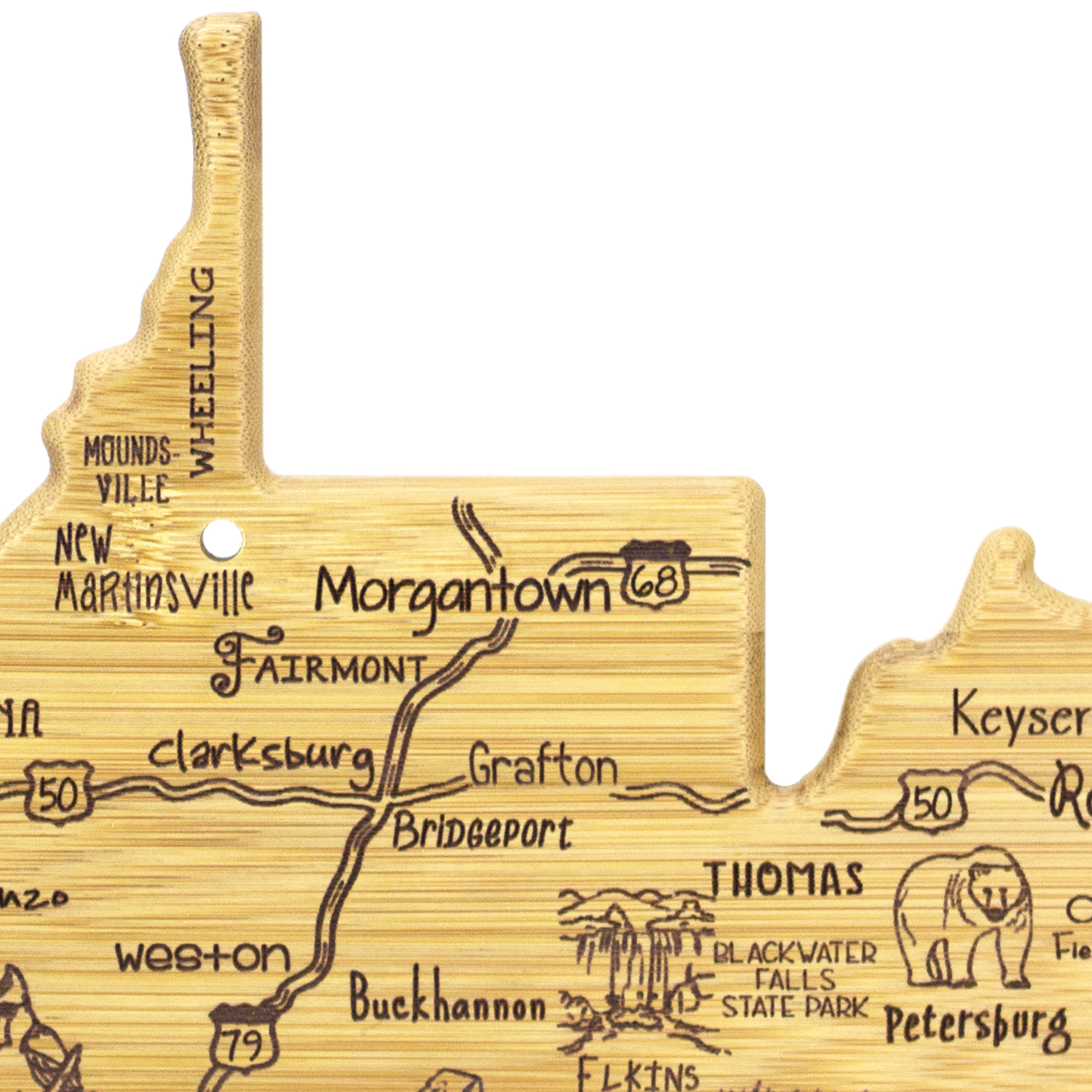 Destination West Virginia Cutting & Serving Board 2