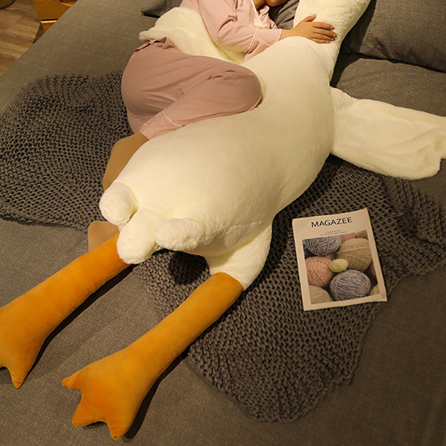 Big White Goose Doll 8
