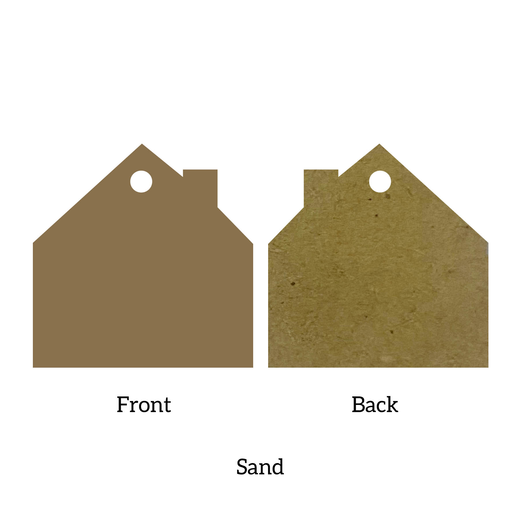 Free Shipping Solid Color Christmas Ornament - House 19