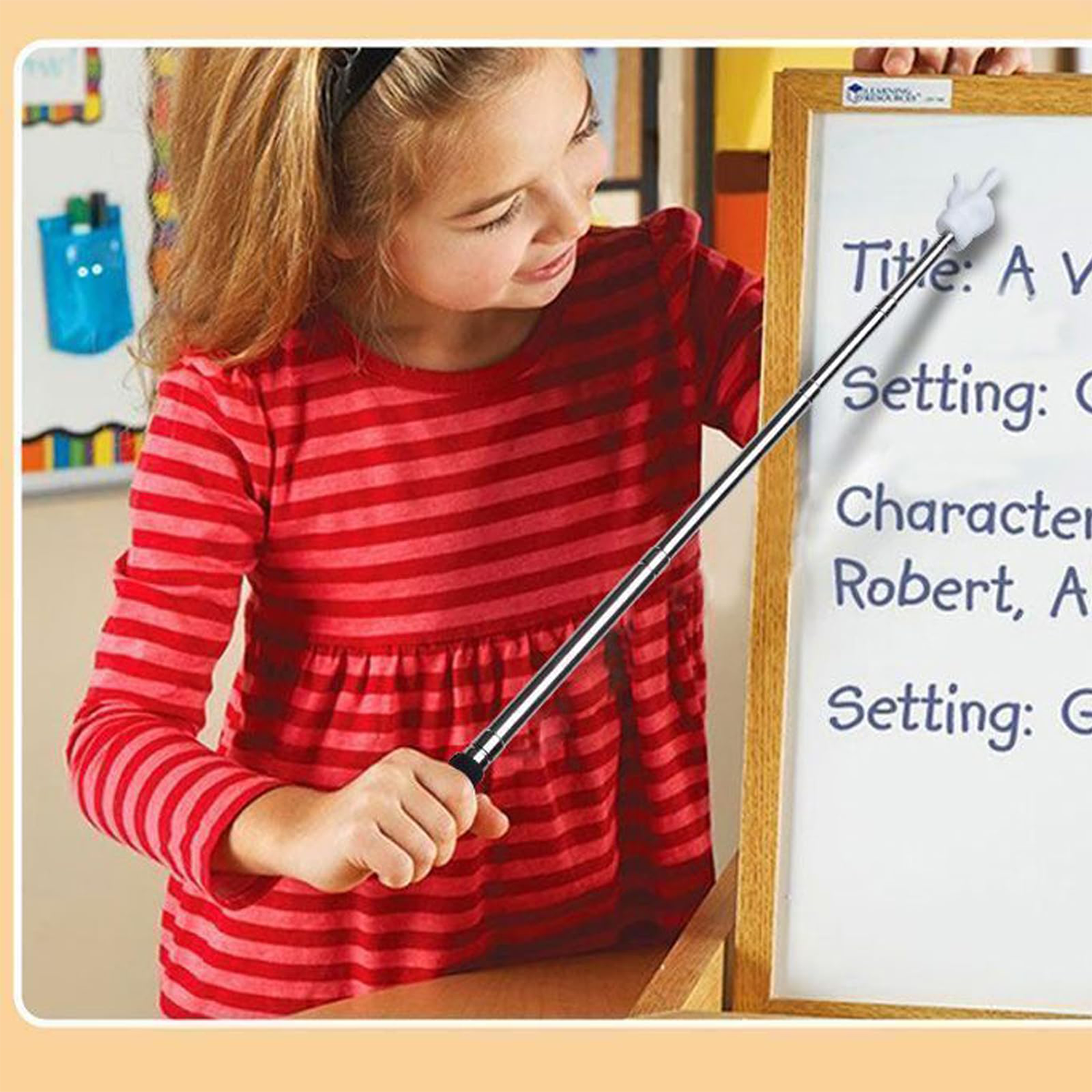 Telescopic Stainless Steel Finger Pointer Stick 7