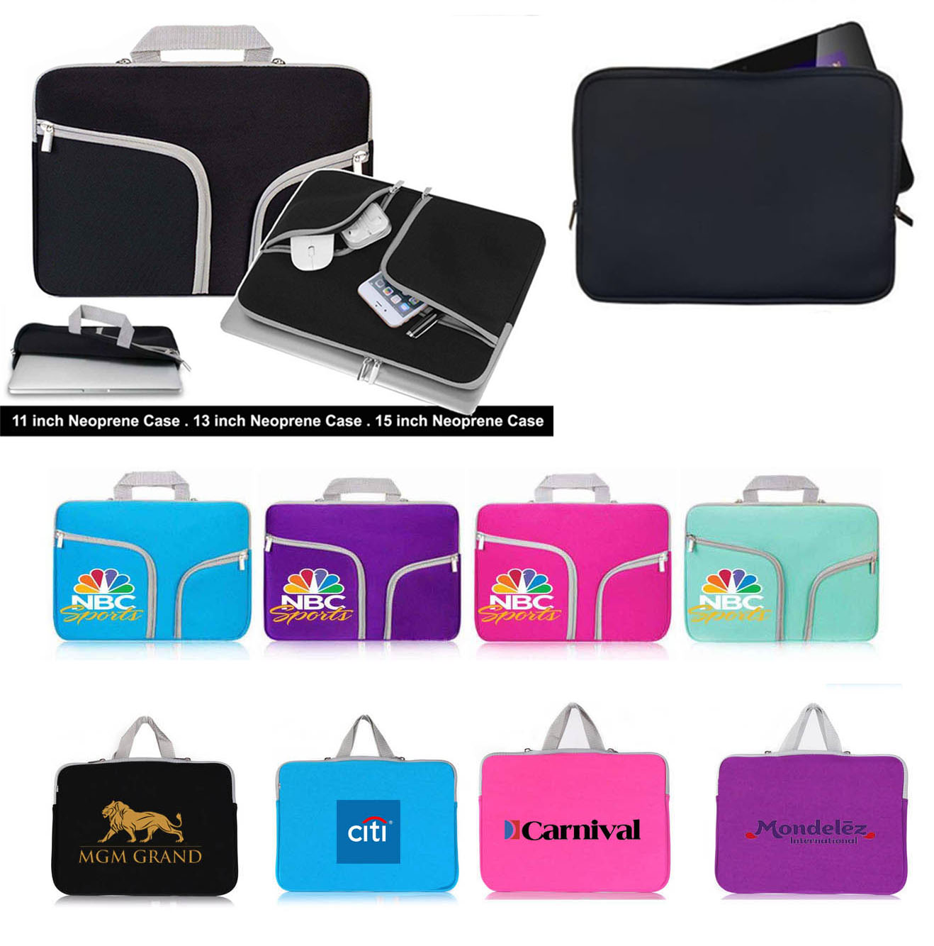iBank ® 13" Neoprene Case compatible with MacBook Air/Pro 13/Pro 14 1