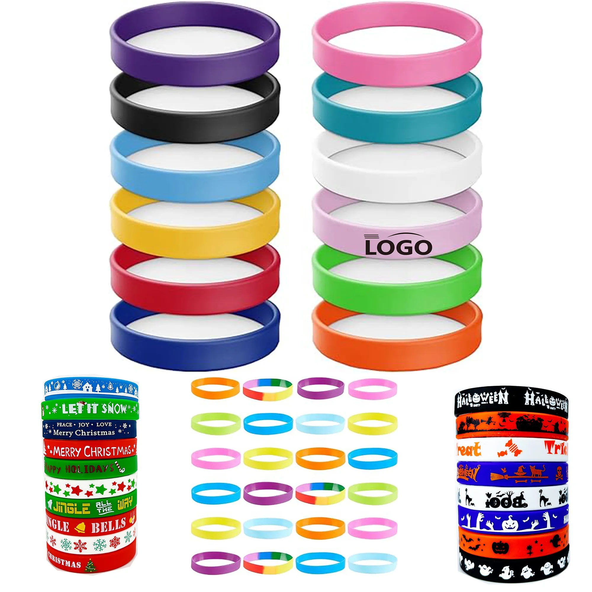 Exquisite Custom Printed Silicone Motivational Wristbands 2