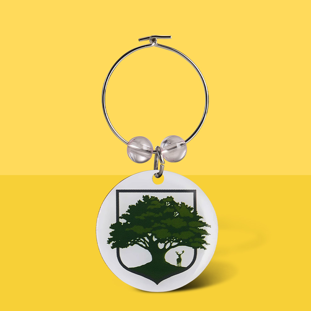 Offset Printed Wine Charms 1"