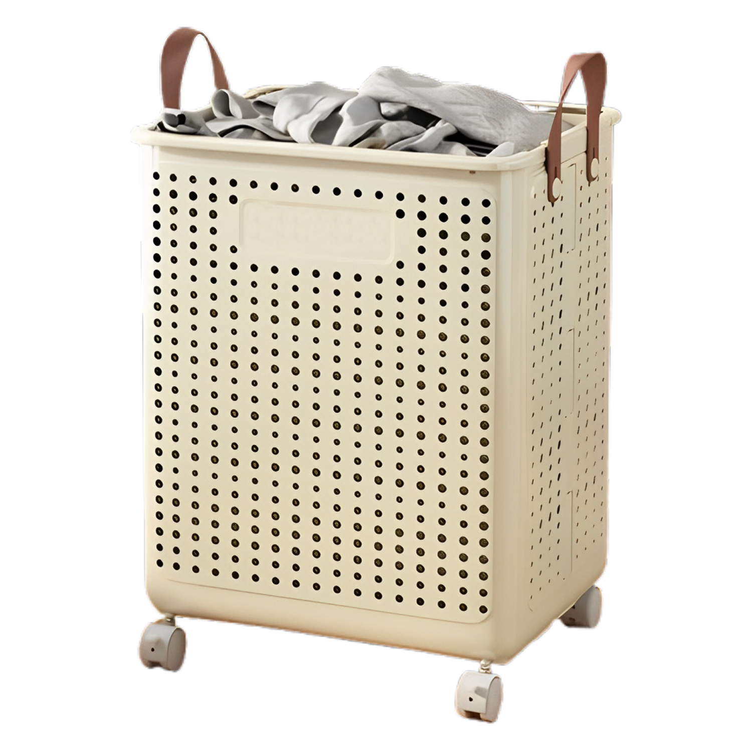Large Capacity Foldable Laundry Basket w/ Wheels 3