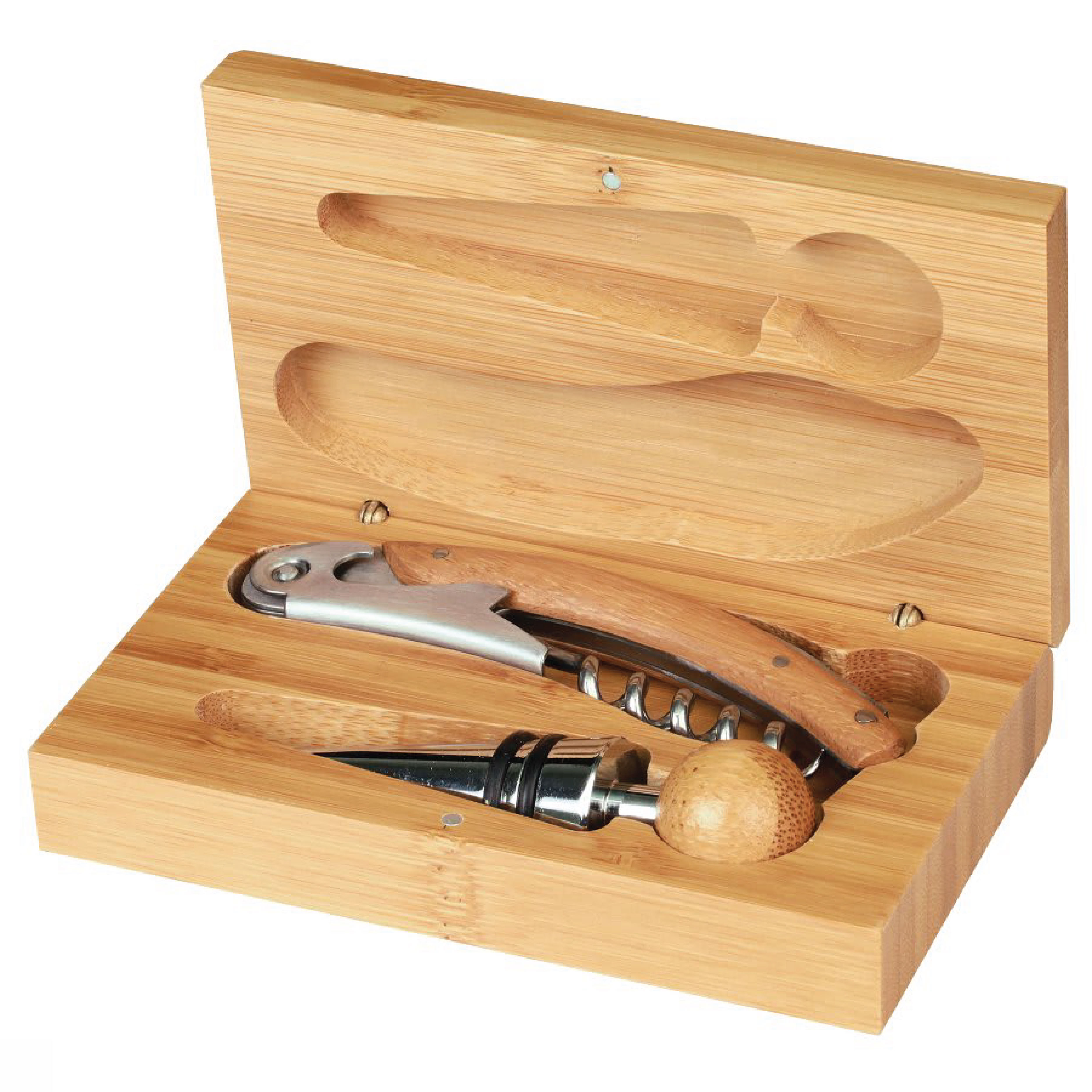 Bamboo 2-Piece Wine Tool Set 3