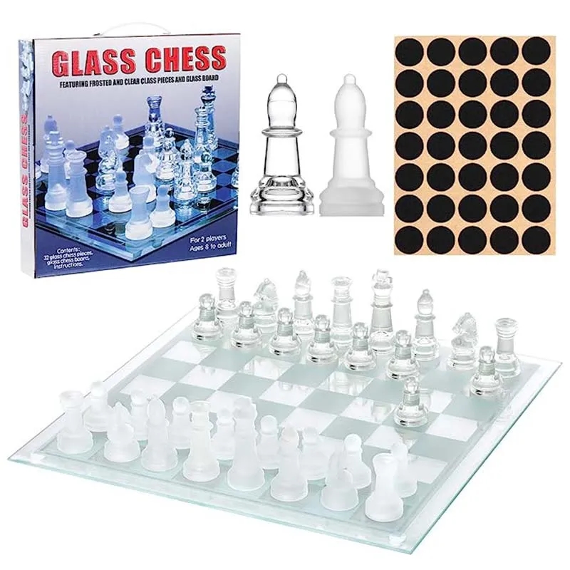 Crystal glass chess set 6