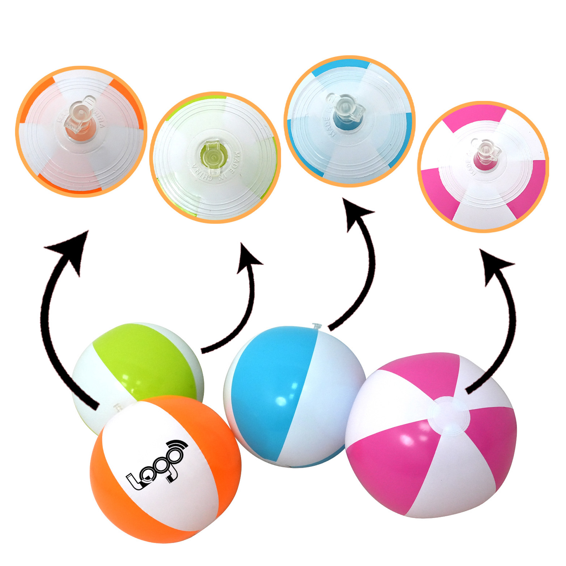16" PVC Inflatable Beach Ball 2
