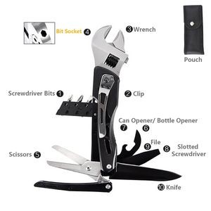 Versatile Multi Wrench Tool Kit With Scissors For Outdoor Adventure 3