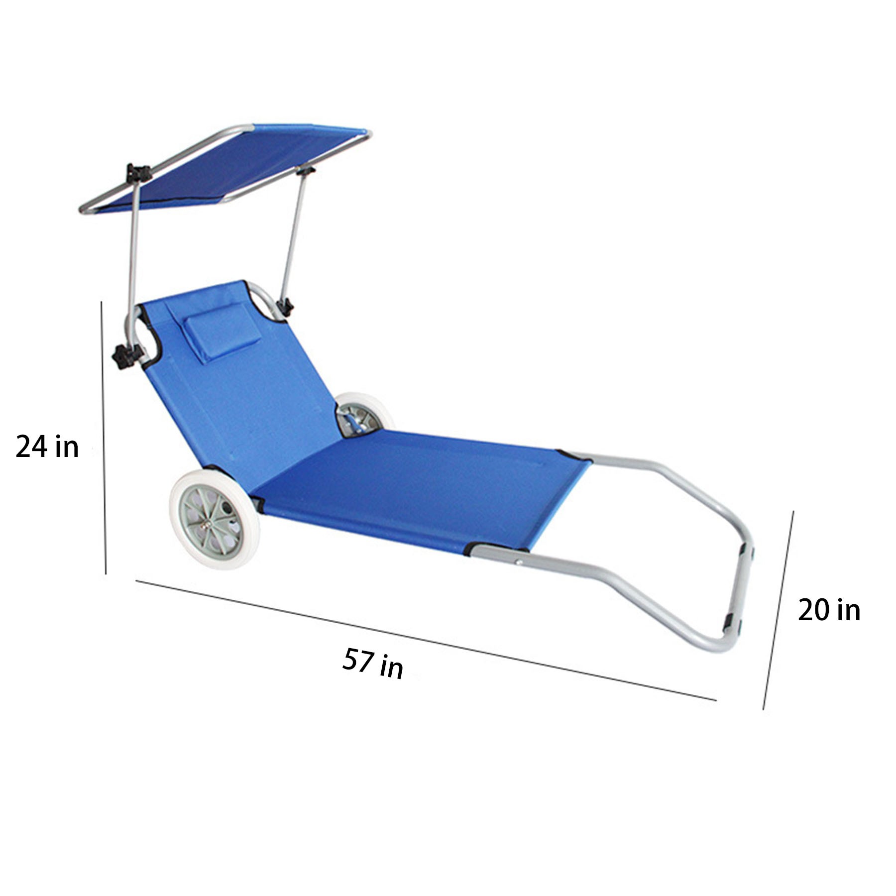 Sun-Shading Folding Beach Chair 5