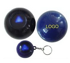 Magic answer ball keychain 1