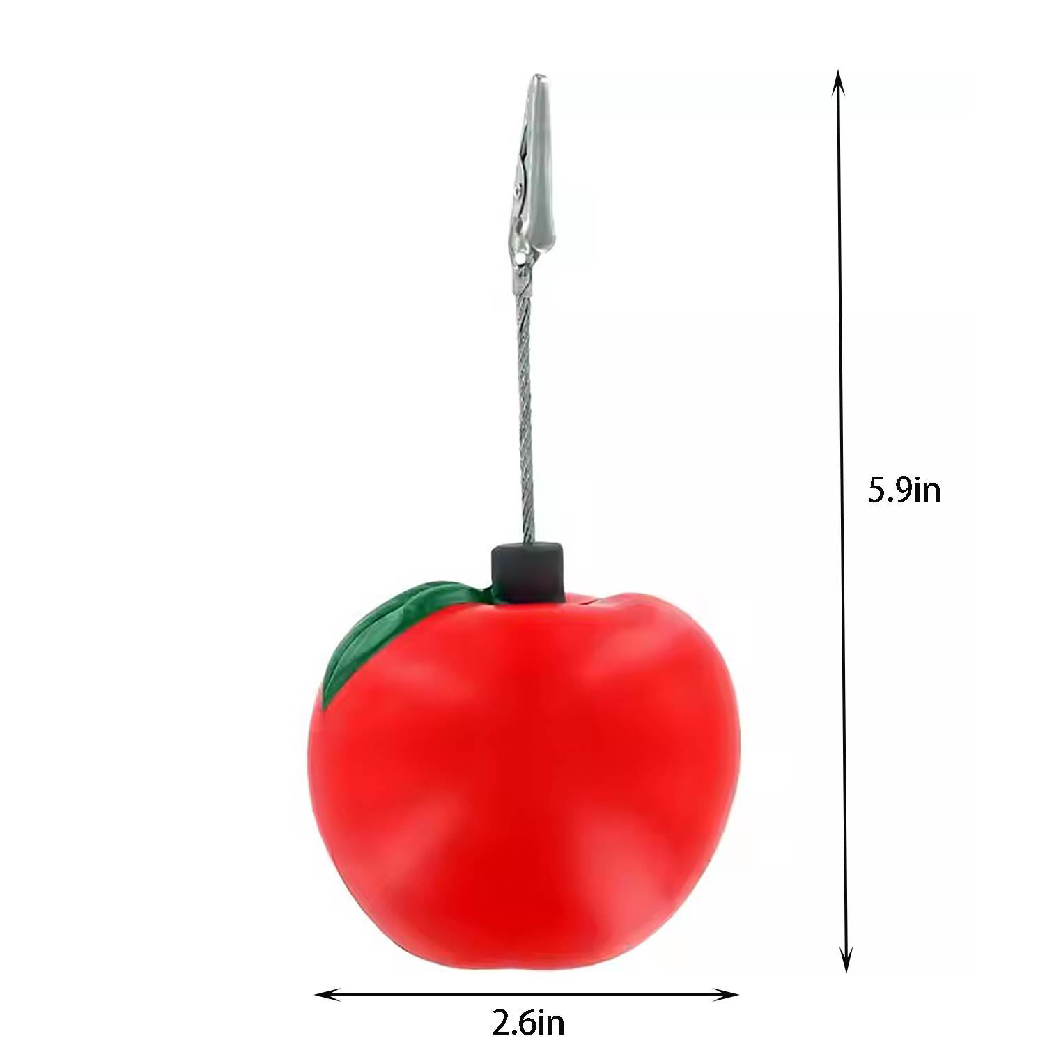 PU Apple Shaped Stress Reliever Note Nest Clip 4
