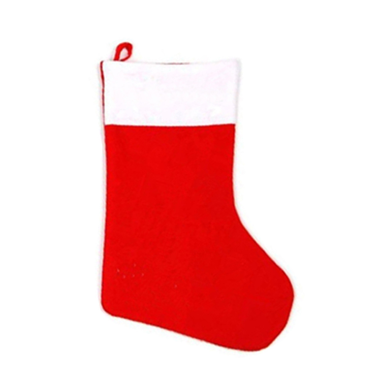 Christmas Santa Stocking Red Felts Hanging Sock 3