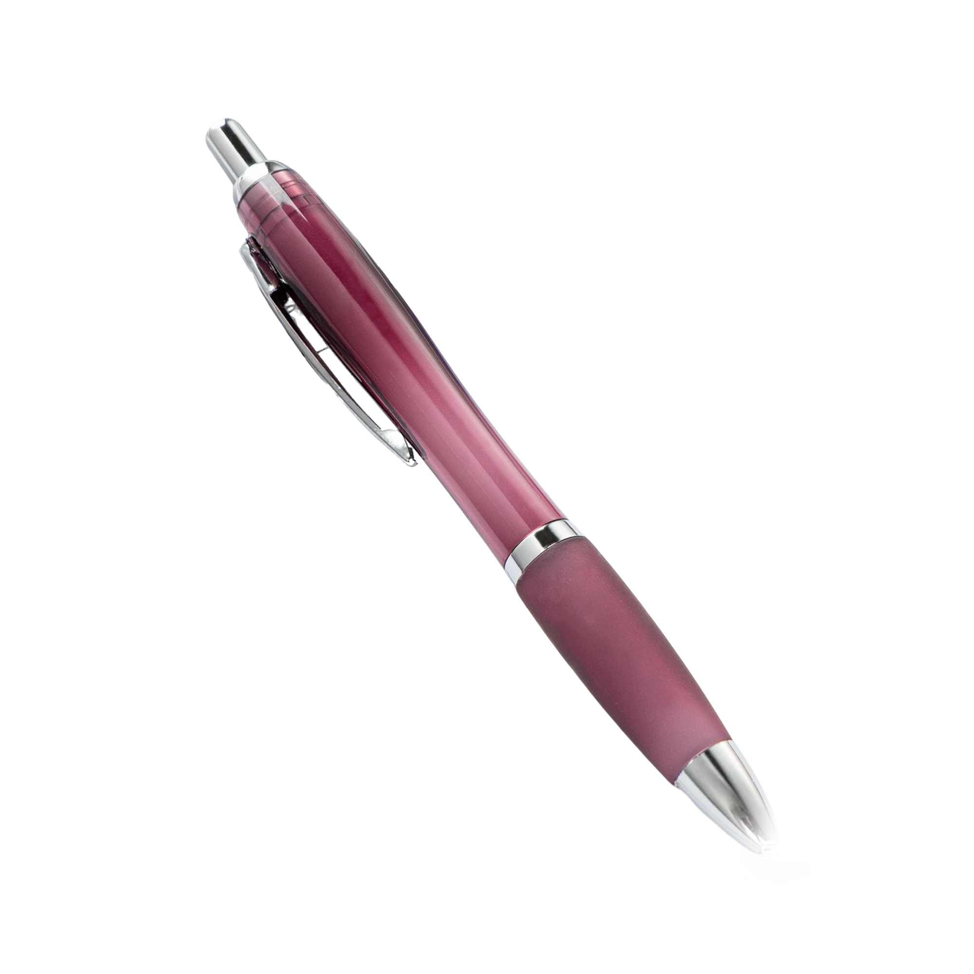 Retractable Ballpoint Pen Translucent Barrel Design 8