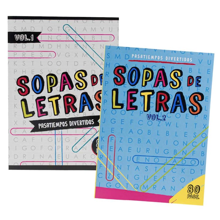 Spanish Word Search Puzzle Books - 80 Pages Two Titles 2