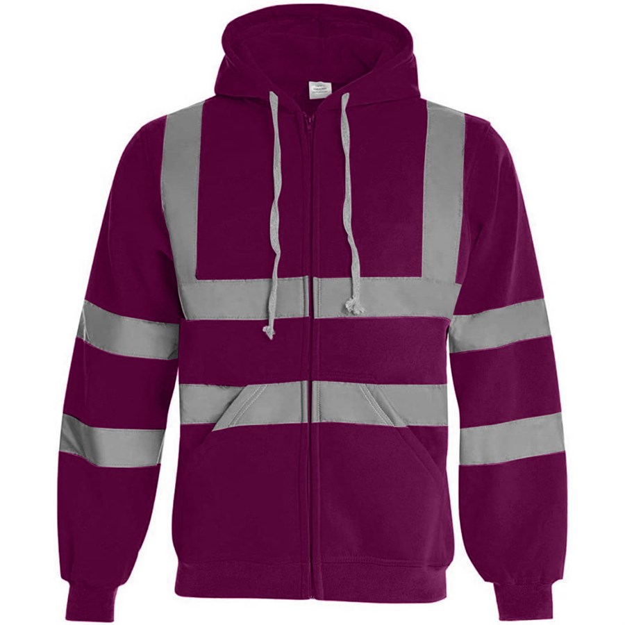 VISIPRO Reflective Safety Full-Zip Hoodie with Bands & Brace 9