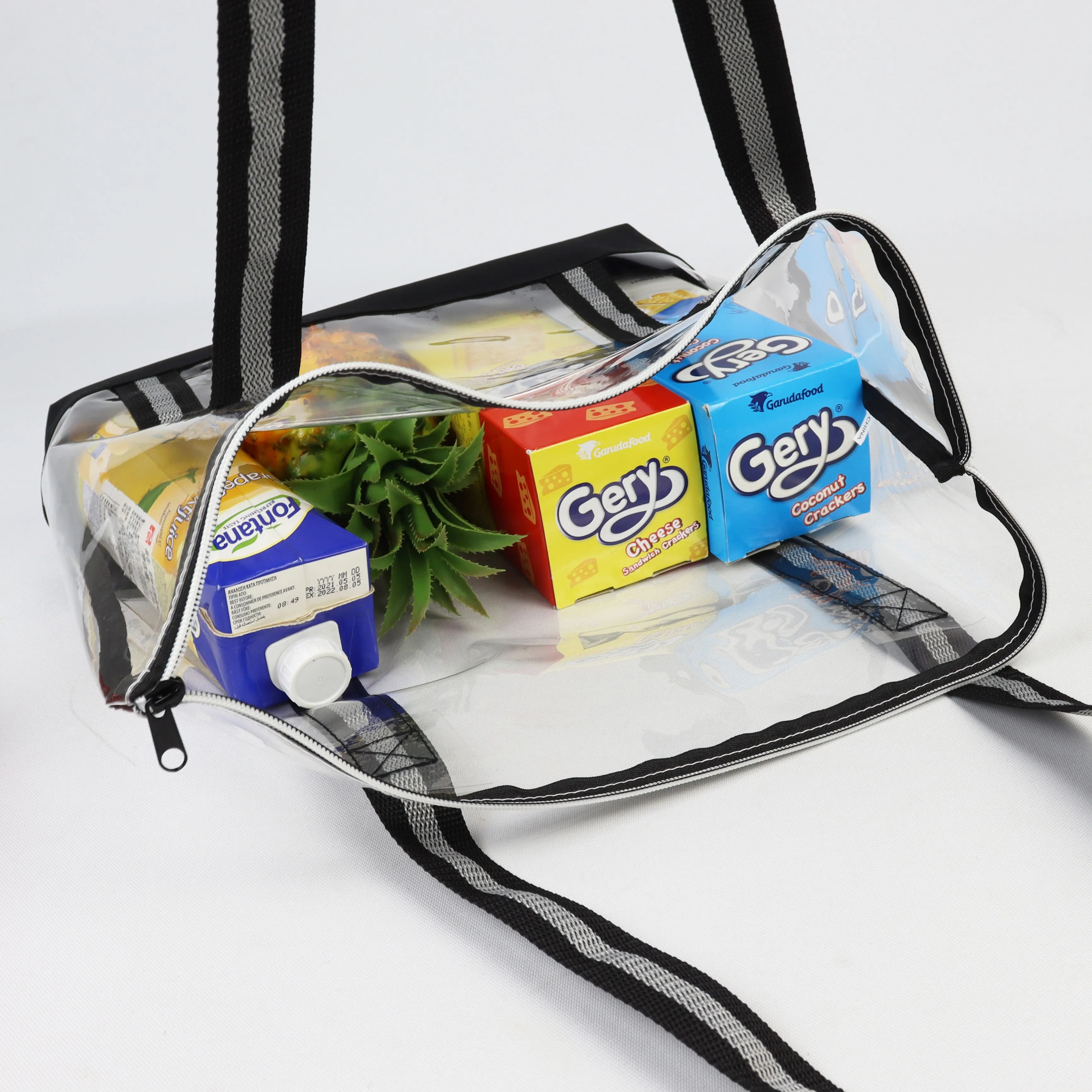 Clear Tote Bag w/ Zipper (18" x 14") 4