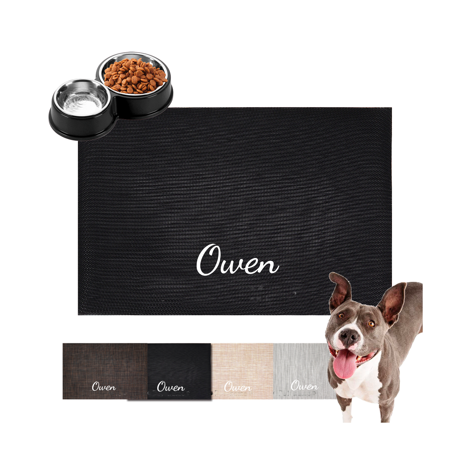 Dog Cat Bowl Mat 2
