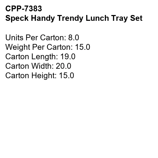 Speck Handy Trendy Lunch Tray Set 16