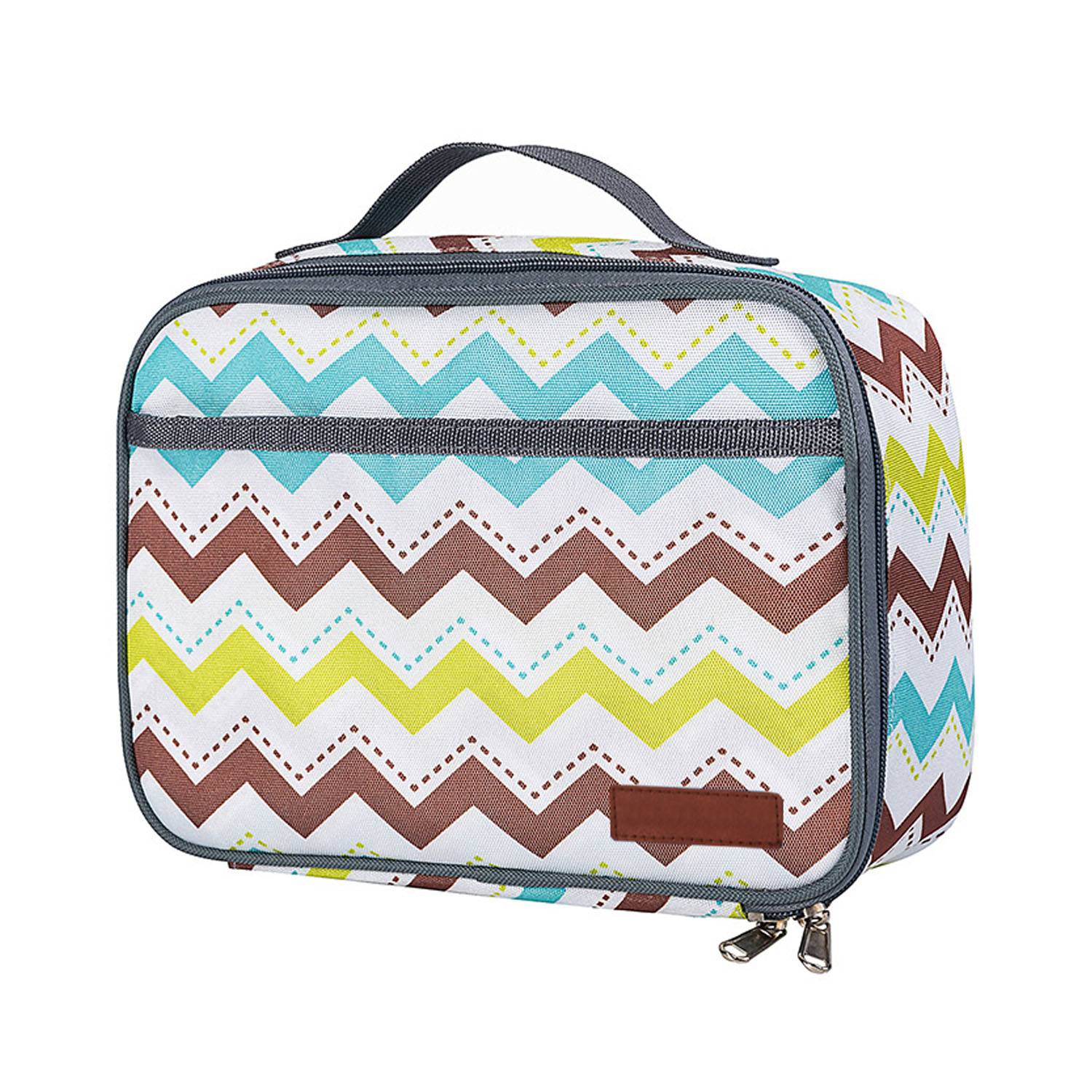 Kids Compact Portable Oxford Insulated Lunch Bag w/ Handle 6