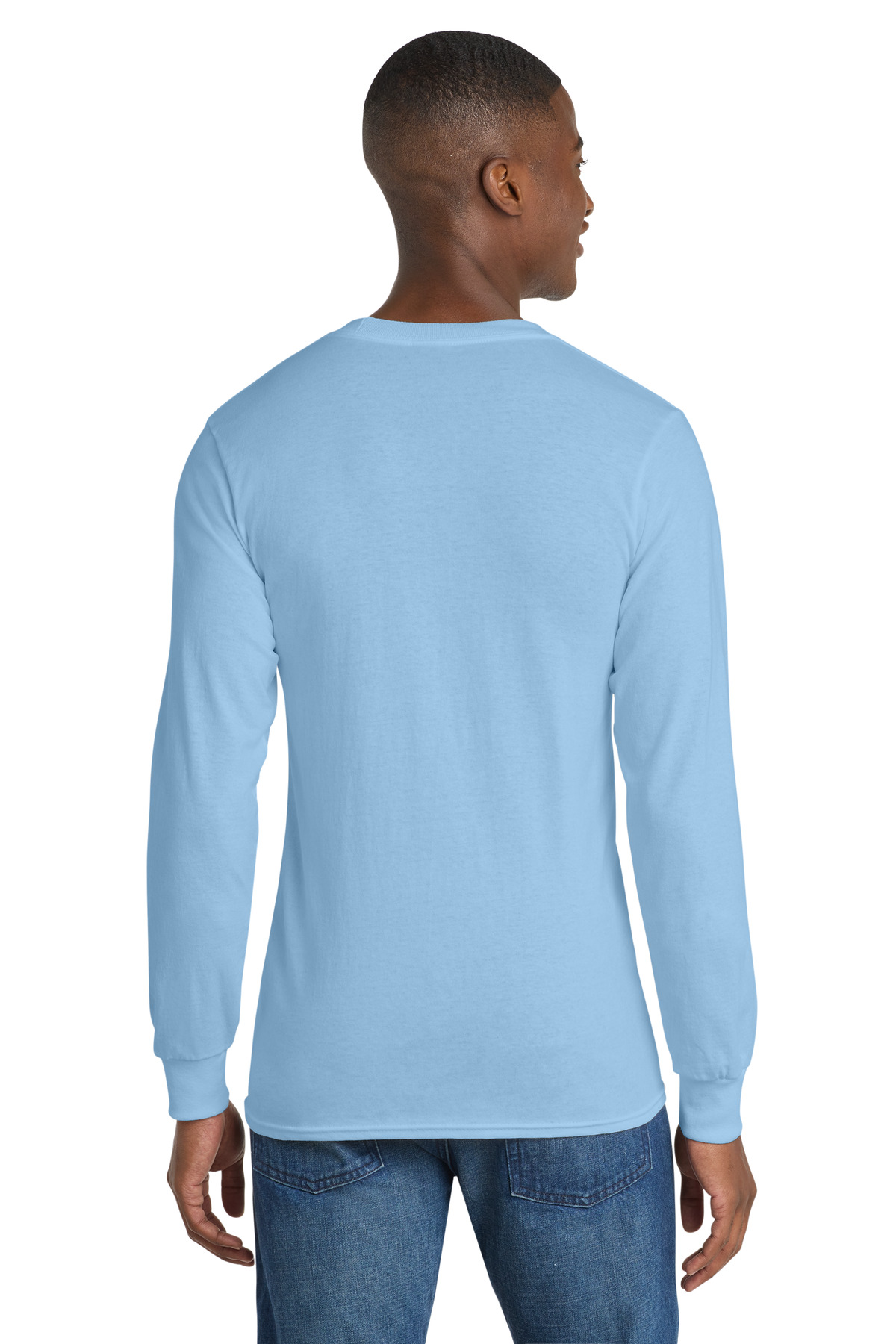 Port & Co Long Sleeve Core Cotton Tee. PC54LS 201