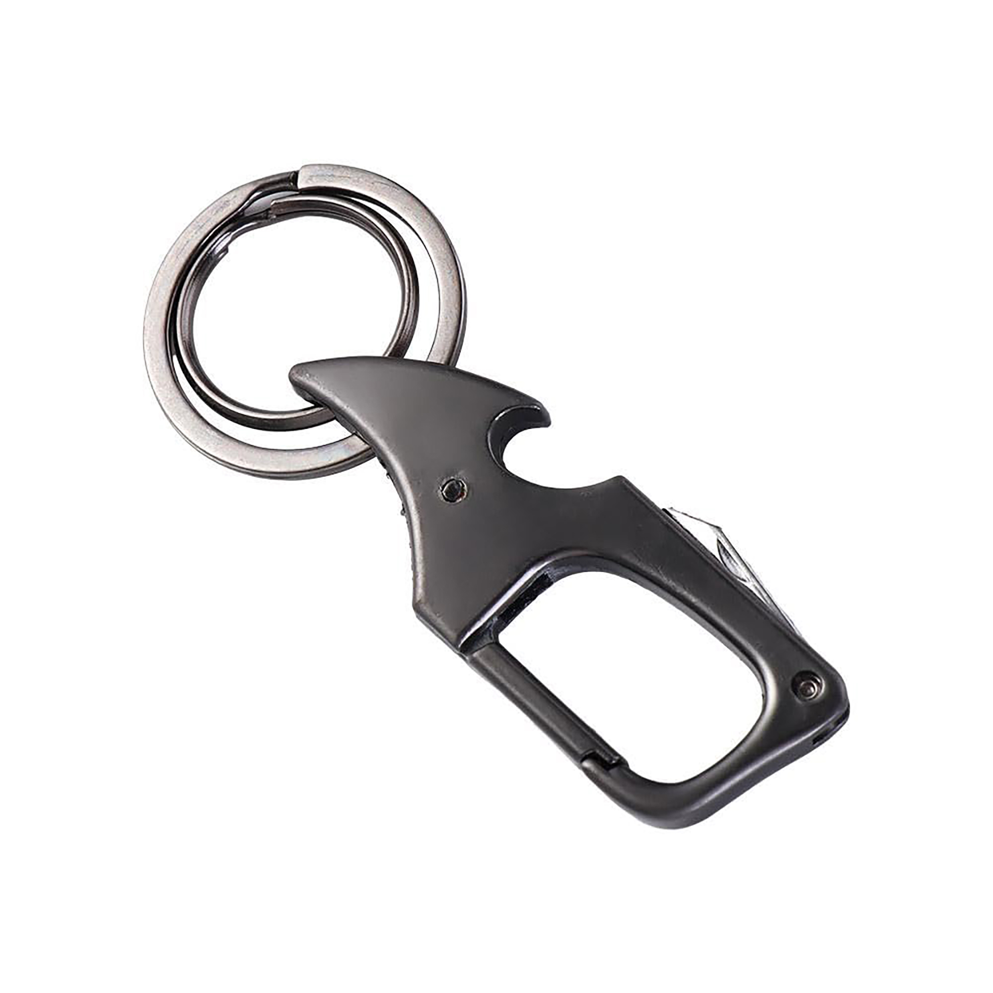 Zinc Alloy Keychain with Retractable Knife and Bottle Opener 1
