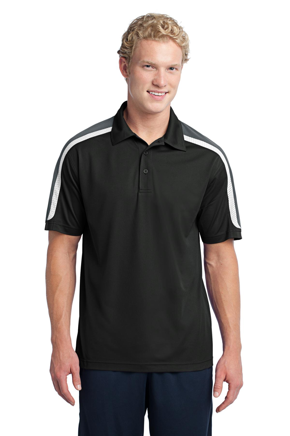 Tricolor Shoulder Micropique Sport-Wick Polo