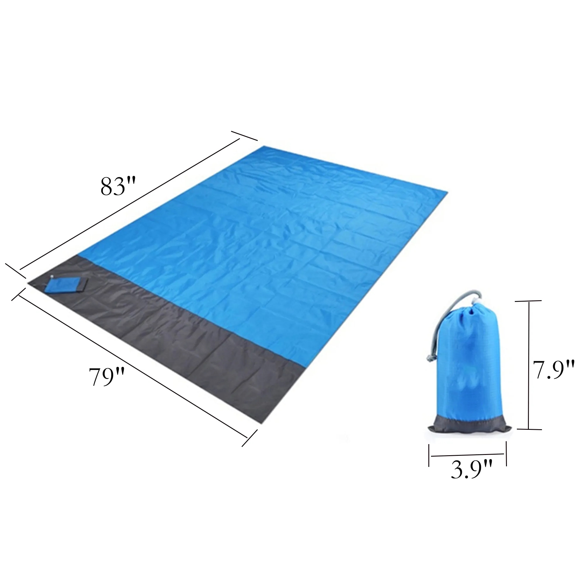 83" x 79" Beach Blanke Sandproof 3