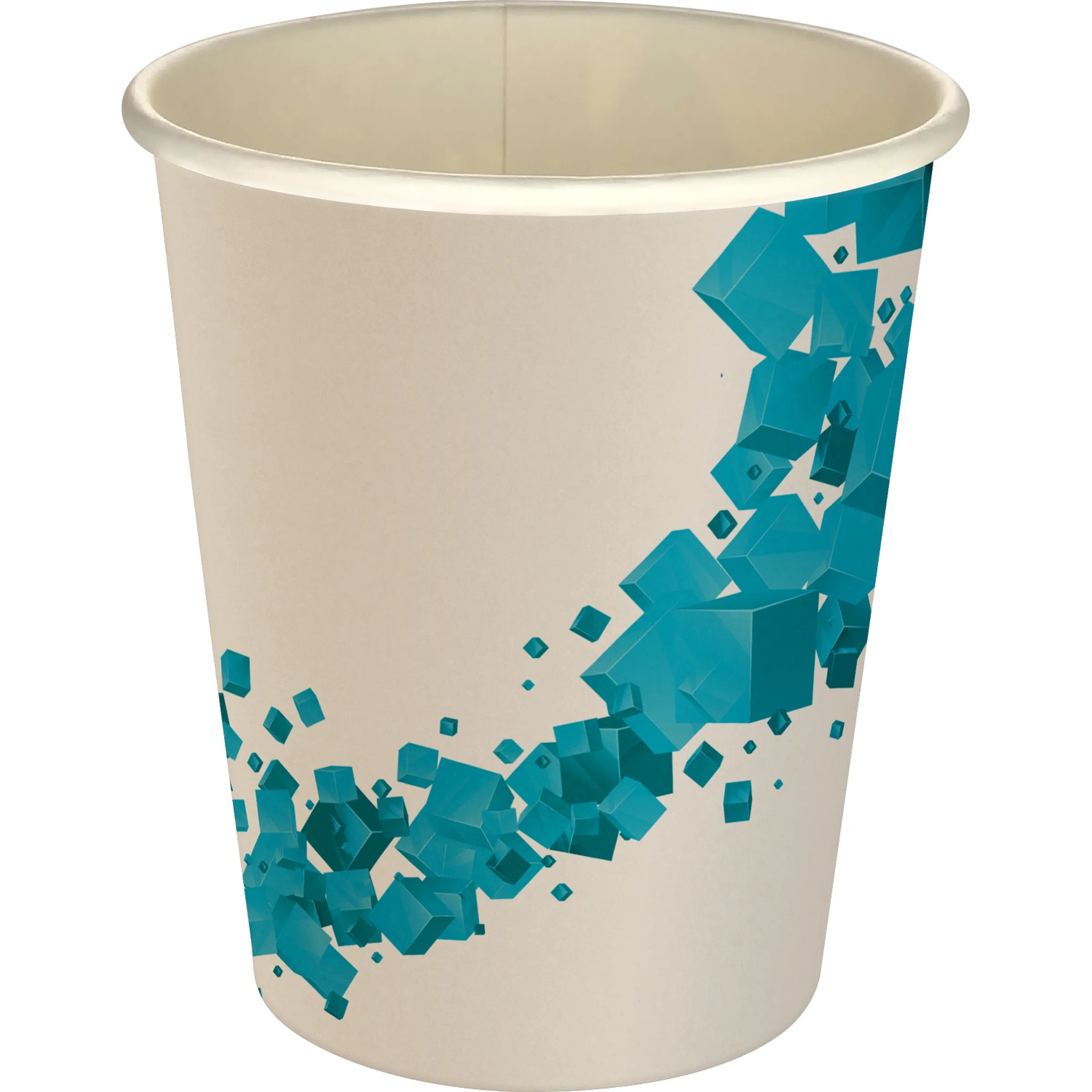 5 oz Full Color Floating Cubes Paper Cup, custom paper cup with logo imprint 12